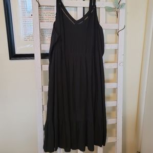 Black Old Navy Tier Tank Dress